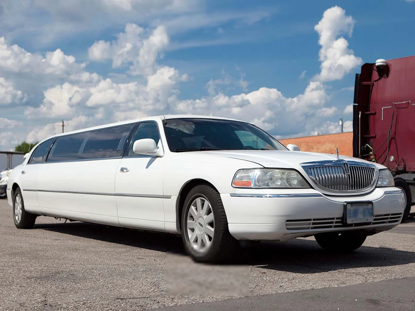 White stretch limousine for weddings and events in Whitby Ontario